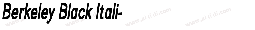 Berkeley Black Itali字体转换 Berkeley Black Itali字体转换